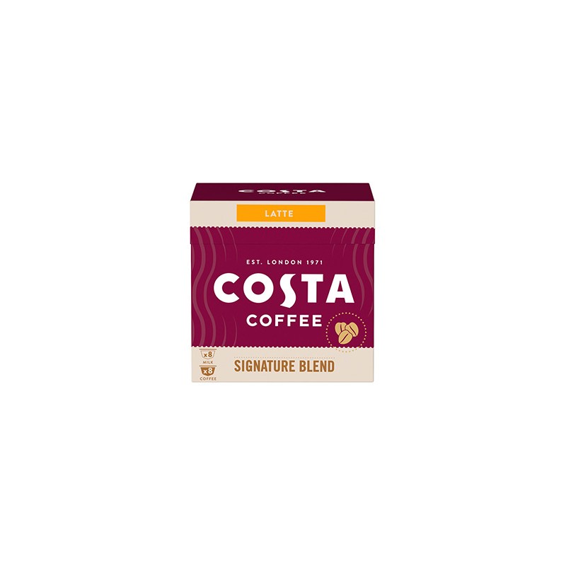 Kapsułki kawy Dolce Gusto café au lait, Signature Blend Latte, 16 kapsułek, kartonik