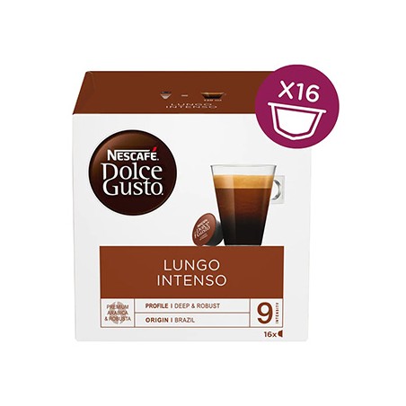 Kapsułki kawy Nescafé Dolce Gusto lungo, intenso, 3x16 kapsułek, hurtowe opakowania kartonowe