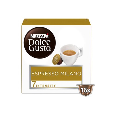 Kapsułki kawy Nescafé Dolce Gusto Espresso, Milano, 3x16 kapsułek, hurtowe opakowania kartonowe