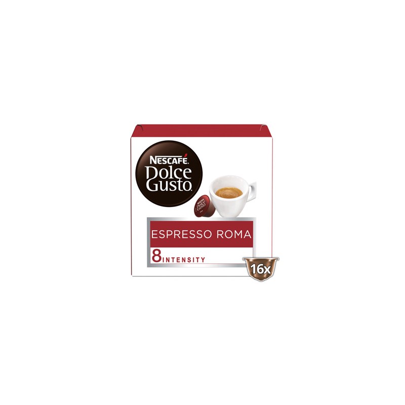 Kapsułki kawy Nescafé Dolce Gusto Espresso, Roma, 3x16 kapsułek, hurtowe opakowania kartonowe