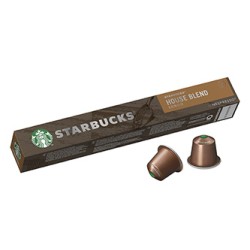 Kapsułki kawy Starbucks Nespresso House Blend, medium, 12x10 kapsułek, hurtowe opakowania kartonowe