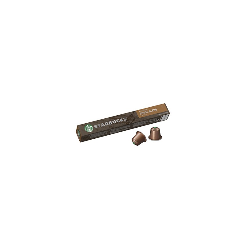 Kapsułki kawy Starbucks Nespresso House Blend, medium, 12x10 kapsułek, hurtowe opakowania kartonowe