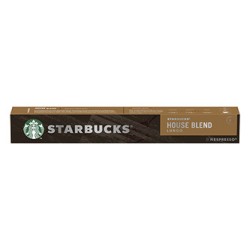 Kapsułki kawy Starbucks Nespresso House Blend, medium, 12x10 kapsułek, hurtowe opakowania kartonowe