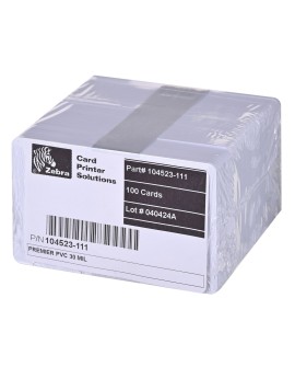 Karty plastikowe Zebra 104523-111