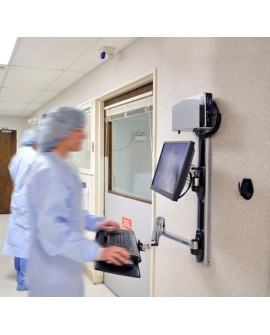 Ergotron LX WALLMOUNT SYSTEM W/CPU HOLD/MED SILV CPU HOLD 32IN 2.3-11KG