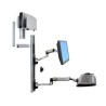 Ergotron LX WALLMOUNT SYSTEM W/CPU HOLD/MED SILV CPU HOLD 32IN 2.3-11KG