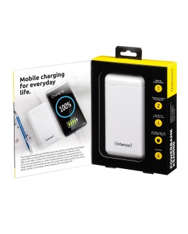 Intenso XS20000 Powerbank Zusatzakku LiPo 20000 mAh 7313552 Litowo-polimerowy (LiPo) Biały