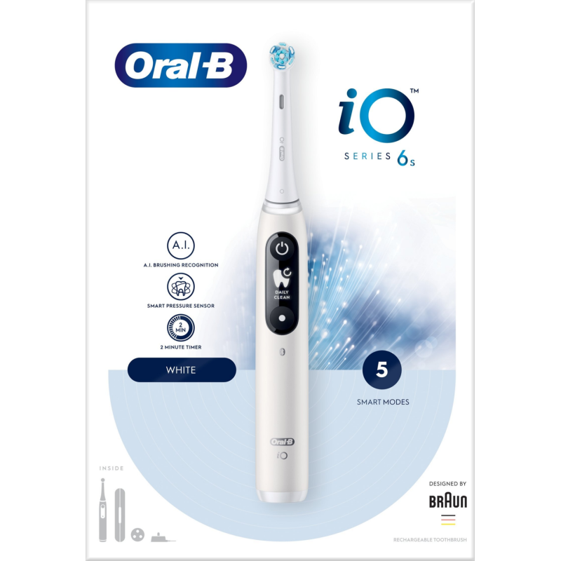 Szczoteczka magnetyczna ORAL-B iO Series 6 Biały Biały (4210201438069)