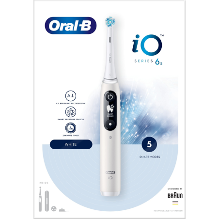 Szczoteczka magnetyczna ORAL-B iO Series 6 Biały Biały (4210201438069)