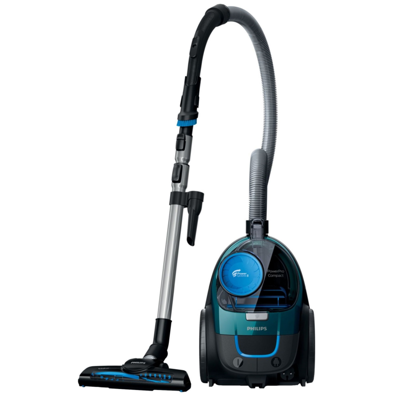 Odkurzacz bezworkowy PHILIPS PowerPro Compact FC9334/09 (900W /Czarno-zielony )
