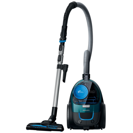 Odkurzacz bezworkowy PHILIPS PowerPro Compact FC9334/09 (900W /Czarno-zielony )