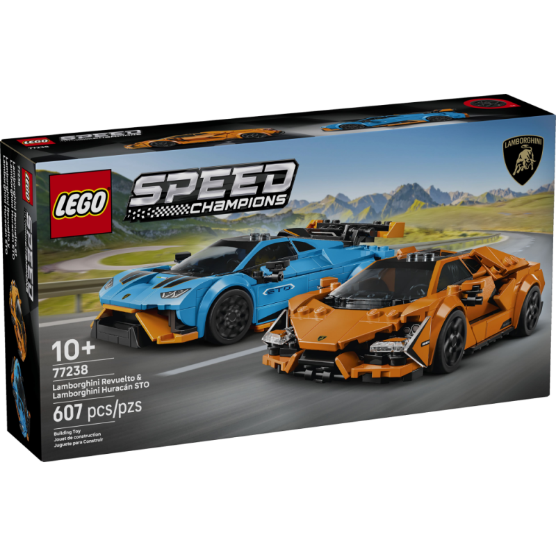 LEGO SPEED CHAMPIONS Lamborghini Revuelto i Huracán STO 77238
