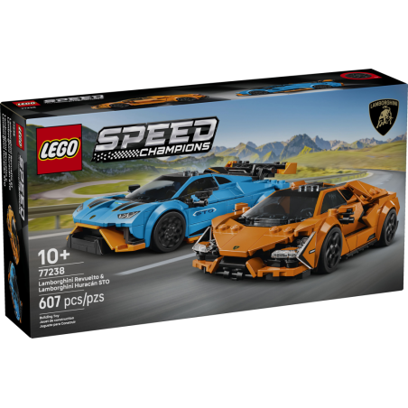 LEGO SPEED CHAMPIONS Lamborghini Revuelto i Huracán STO 77238
