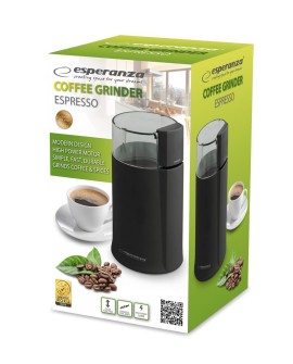 Młynek do kawy Esperanza Espresso EKC001K (160W udarowy kolor czarny)