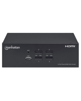 MANHATTAN PRZEŁĄCZNIK KVM HDMI/USB 4X1 DUAL-MONITO