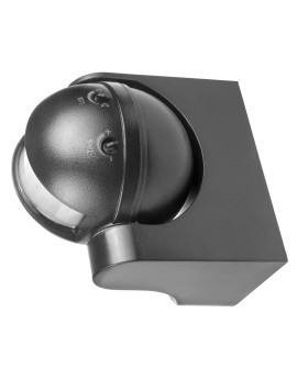 MACLEAN CZUJNIK RUCHU PIR, PODCZERWIEŃ, IP44, SZARY, ZASIĘG 12M, MAX. OBCIĄŻENIE 800/1200W MCE358 GR