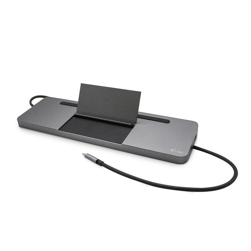 i-tec Metal C31FLATDOCKPDPRO stacja dokująca Przewodowa USB 3.2 Gen 1 (3.1 Gen 1) Type-C Szary