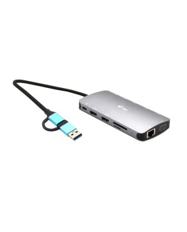 I-TEC USB 3.0 3X LCD NANO DOCK/USB 3.0 USB-C/TB3 LAN PD 100W