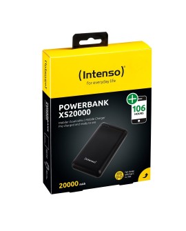POWER BANK USB 20000MAH BLACK 7313550 INTENSO