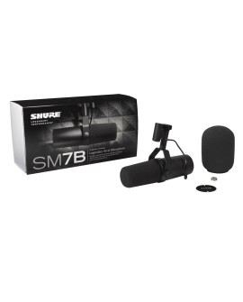 Shure SM7B - Mikrofon dynamiczny, kardioidalny, lektorski - radiowy