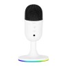 Marvo, gamingowy mikrofon, MIC-06, biała, Podświetlenie RGB, wejście słuchawkowe