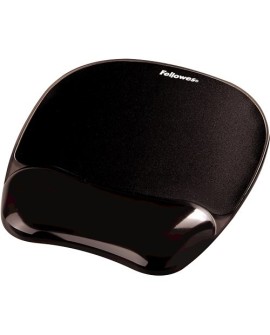 Fellowes CRYSTAL podkładka pod mysz i nadgarstek żelowa czarna