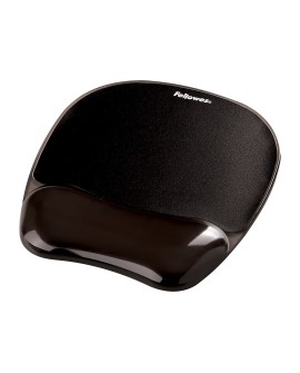 Fellowes CRYSTAL podkładka pod mysz i nadgarstek żelowa czarna