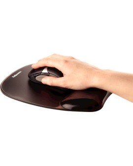 Fellowes CRYSTAL podkładka pod mysz i nadgarstek żelowa czarna