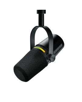 Shure MV7+-K - Mikrofon lektorski/wokalny ze złączem XLR/USB-C Czarny