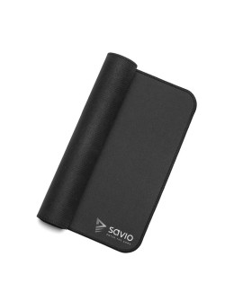SAVIO GAMING MOUSE PAD 250X250X2MM, STITCHED EDGES BLACK EDITION PRECISION CONTROL S