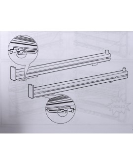 Prowadnice teleskopowe 2 poziomowe ELECTROLUX TR2LV