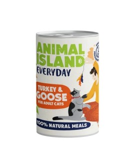 ANIMAL ISLAND Indyk i gęś - Karma mokra dla kotów - 400g