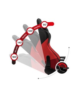 Fotel gamingowy Huzaro Force 6.2 Red Mesh