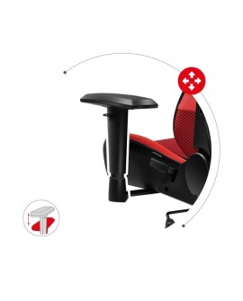 Fotel gamingowy Huzaro Force 6.2 Red Mesh