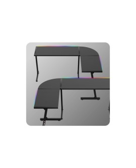 Biurko gamingowe Huzaro Hero 6.0 Black RGB
