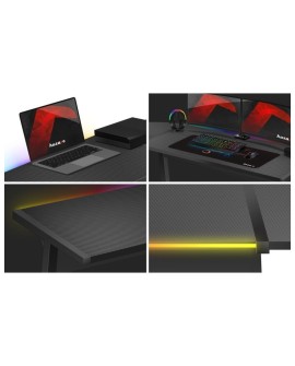 Biurko gamingowe Huzaro Hero 6.0 Black RGB