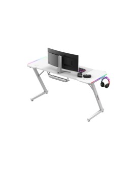Biurko gamingowe Huzaro Hero 3.3 White  RGB