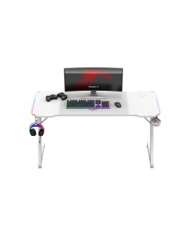 Biurko gamingowe Huzaro Hero 3.3 White  RGB