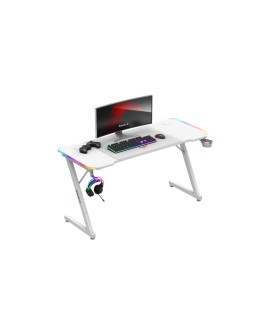 Biurko gamingowe Huzaro Hero 3.3 White  RGB