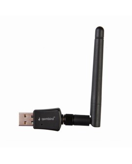 GEMBIRD BEZPRZEWODOWA KARTA SIECIOWA WIFI USB 300MBPS, ODCZEPIANA ANTENA
