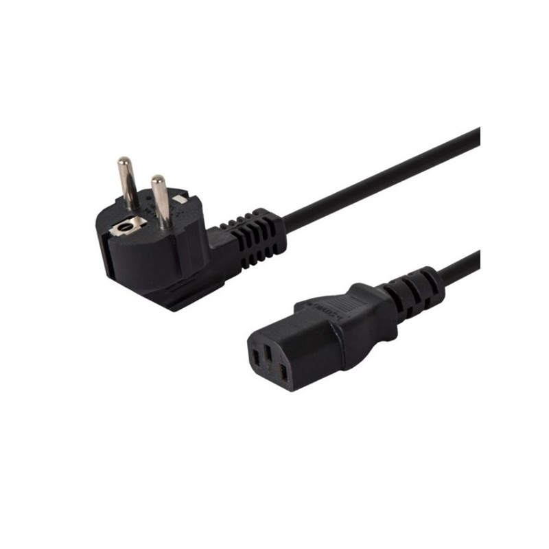 Kabel SAVIO CL-98 (IEC320 C13 - Shuko 1,8m kolor czarny)