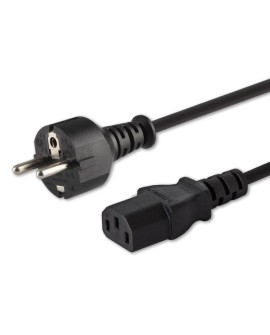 Kabel SAVIO CL-138 (C13 / IEC C13 / IEC 320 C13 - Schuko M 1,8m kolor czarny)