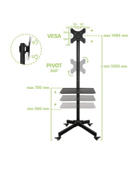TECHLY STOJAK MOBILNY TV LED/LCD 19-37 CALI 20KG 1