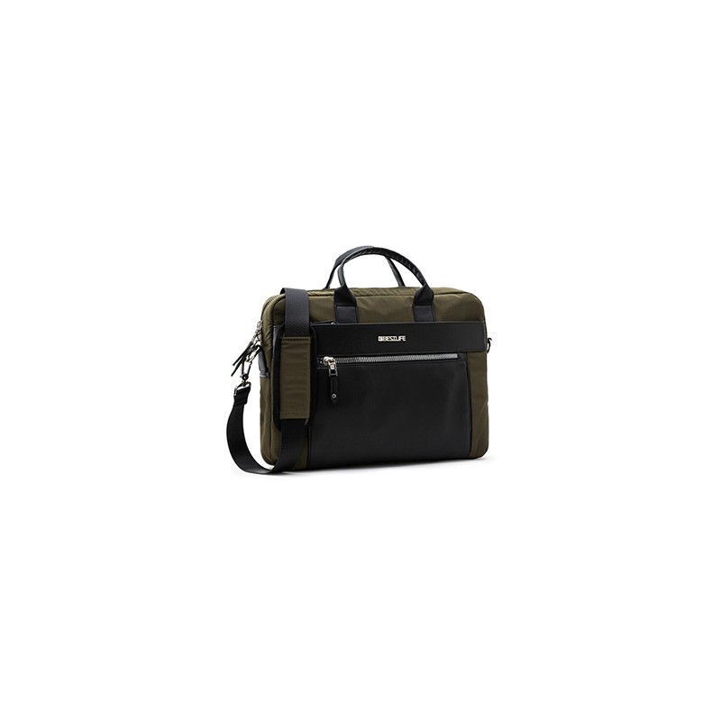 Torba na  notebook 14,1", Alya, zielona z poliester, Bestlife