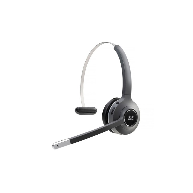 Cisco 561 Zestaw słuchawkowy Bezprzewodowy Opaska na głowę Biuro/centrum telefoniczne USB Typu-A Bluetooth Czarny, Szary