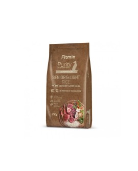 FITMIN Purity Rice Senior & Light Venison & Lamb- sucha karma dla psów starszych wszystkich ras - 2kg