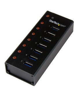 StarTech.com ST7300U3M huby i koncentratory USB 3.2 Gen 1 (3.1 Gen 1) Type-B 5000 Mbit/s Czarny