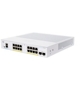 Cisco CBS350-16P-E-2G-EU łącza sieciowe Zarządzany L2/L3 Gigabit Ethernet (10/100/1000) Srebrny