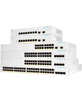 Cisco CBS220-48P-4X-EU łącza sieciowe Zarządzany L2 Gigabit Ethernet (10/100/1000) Obsługa PoE Biały