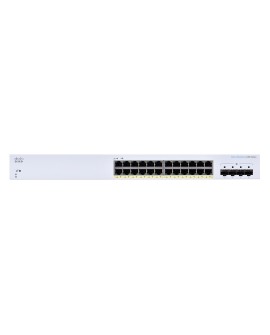 Cisco CBS220-24FP-4G łącza sieciowe Zarządzany L2 Gigabit Ethernet (10/100/1000) Obsługa PoE Biały
